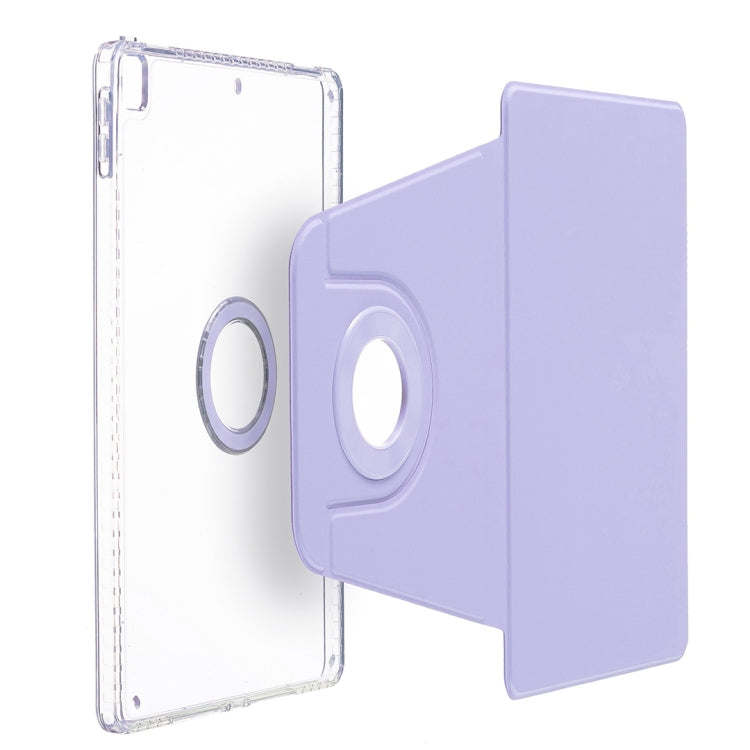 For iPad 10.2 2021 / 2020 / 10.5 Magnetic Split Leather Smart Tablet Case(Purple) by buy2fix