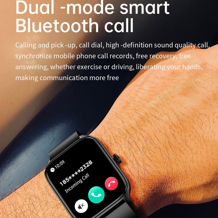 T19 Pro 1.96 inch IP67 Waterproof Silicone Band Smart Watch, Supports Dual-mode Bluetooth Call / Heart Rate Monitoring(Gold) by buy2fix