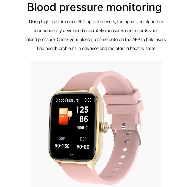 T19 Pro 1.96 inch IP67 Waterproof Silicone Band Smart Watch, Supports Dual-mode Bluetooth Call / Heart Rate Monitoring(Gold) by buy2fix