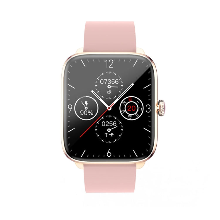 T20 1.96 inch IP67 Waterproof Silicone Band Smart Watch, Supports Dual-mode Bluetooth Call / Heart Rate Monitoring(Pink) by buy2fix