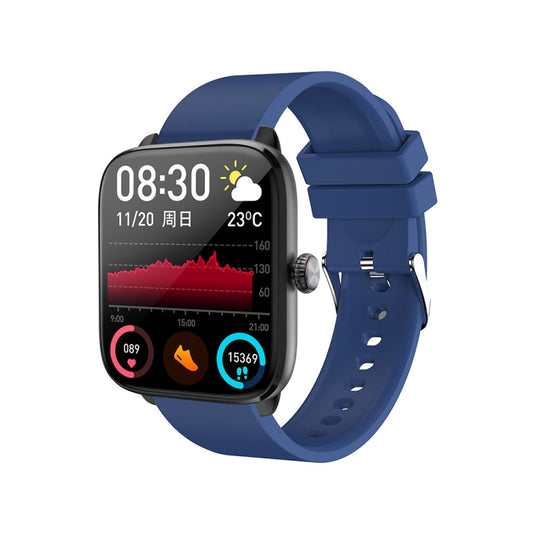 T20 1.96 inch IP67 Waterproof Silicone Band Smart Watch, Supports Dual-mode Bluetooth Call / Heart Rate Monitoring(Blue) by buy2fix