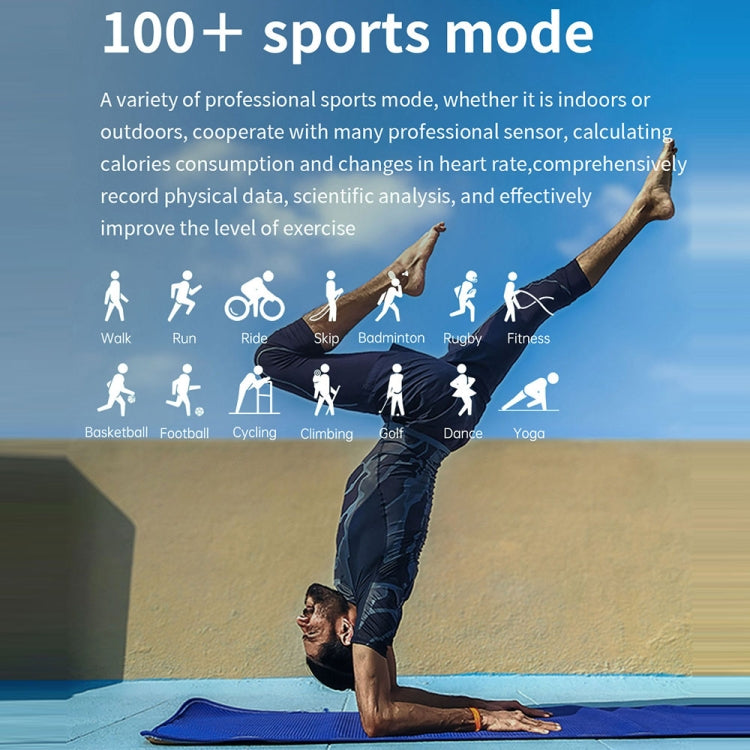 T20 1.96 inch IP67 Waterproof Silicone Band Smart Watch, Supports Dual-mode Bluetooth Call / Heart Rate Monitoring(Pink) by buy2fix