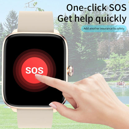 T20 1.96 inch IP67 Waterproof Silicone Band Smart Watch, Supports Dual-mode Bluetooth Call / Heart Rate Monitoring(Black) by buy2fix