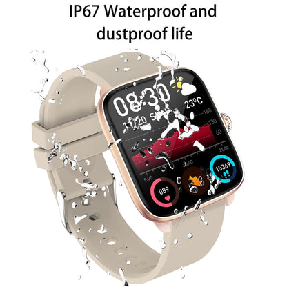 T20 1.96 inch IP67 Waterproof Silicone Band Smart Watch, Supports Dual-mode Bluetooth Call / Heart Rate Monitoring(Black) by buy2fix