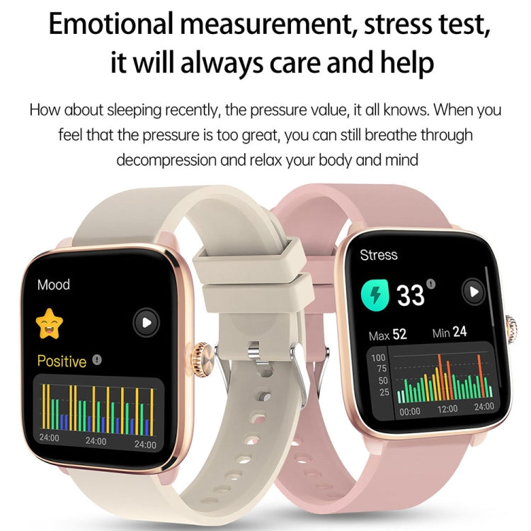 T20 1.96 inch IP67 Waterproof Silicone Band Smart Watch, Supports Dual-mode Bluetooth Call / Heart Rate Monitoring(Pink) by buy2fix