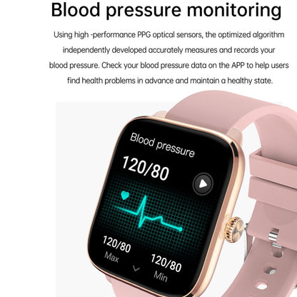 T20 1.96 inch IP67 Waterproof Silicone Band Smart Watch, Supports Dual-mode Bluetooth Call / Heart Rate Monitoring(Pink) by buy2fix