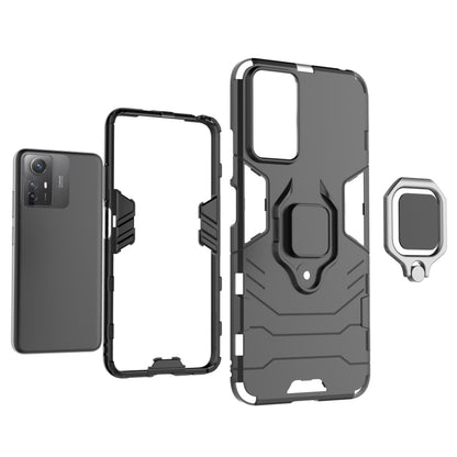 For Xiaomi Redmi Note 12S 4G Magnetic Ring Holder PC + TPU Phone Case(Navy Blue) - Xiaomi Cases by buy2fix | Online Shopping UK | buy2fix