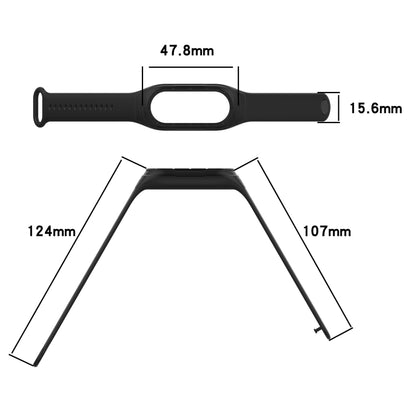 For Xiaomi Mi Band 8 Integrated Silicone Replacement Watch Band(Red) - Watch Bands by buy2fix | Online Shopping UK | buy2fix