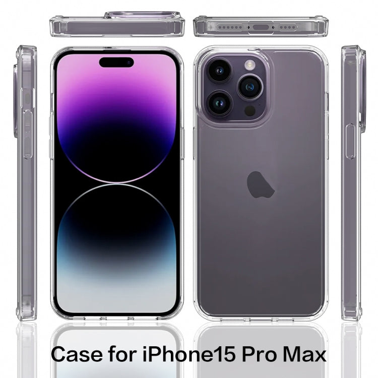 For iPhone 15 Pro Max Scratchproof Acrylic TPU Phone Case(Transparent) - iPhone 15 Pro Max Cases by buy2fix | Online Shopping UK | buy2fix