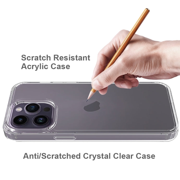 For iPhone 15 Pro Max Scratchproof Acrylic TPU Phone Case(Transparent) - iPhone 15 Pro Max Cases by buy2fix | Online Shopping UK | buy2fix