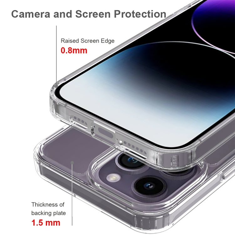 For iPhone 15 Pro Max Scratchproof Acrylic TPU Phone Case(Transparent) - iPhone 15 Pro Max Cases by buy2fix | Online Shopping UK | buy2fix