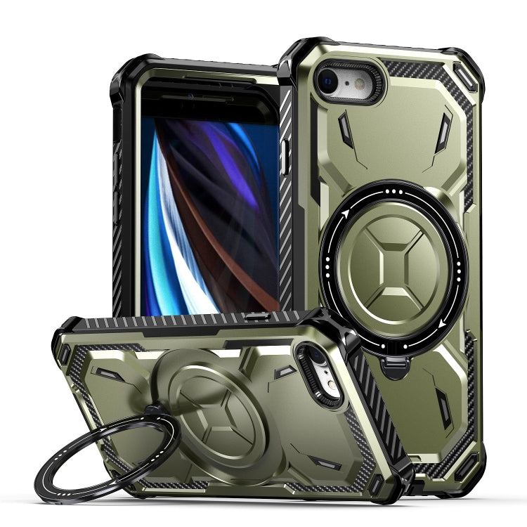 For iPhone SE 2022 / 2020 / 8 / 7 Armor Series Holder Phone Case(Army Green) - iPhone SE 2022 / 2020 / 8 / 7 Cases by buy2fix | Online Shopping UK | buy2fix