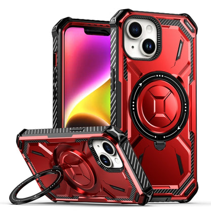 For iPhone 15 Armor Series Holder Phone Case(Red) - iPhone 15 Cases by buy2fix | Online Shopping UK | buy2fix