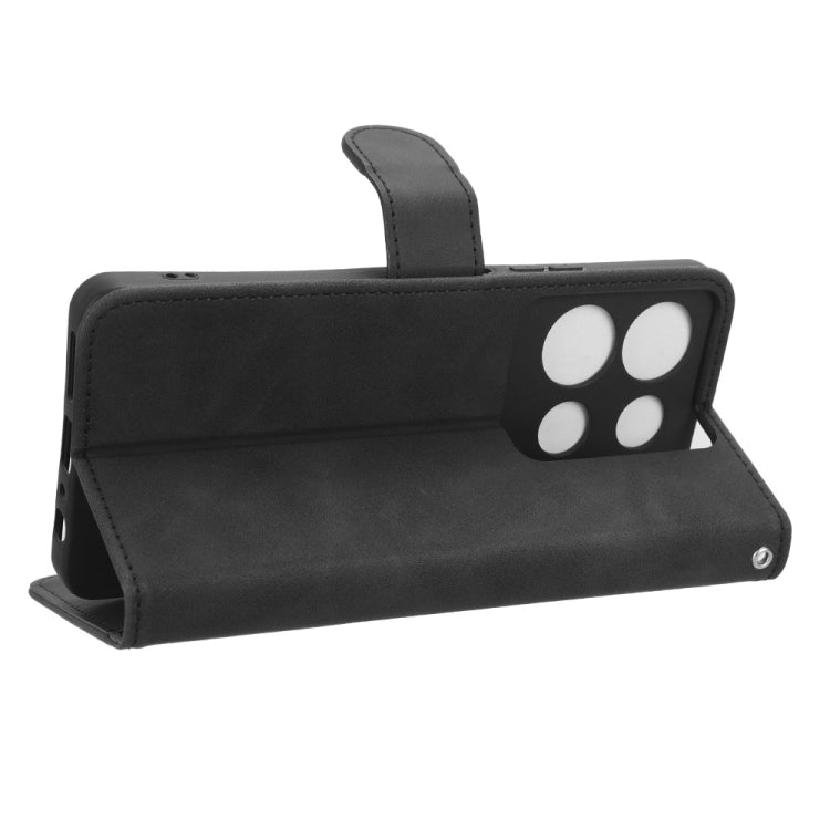 For Infinix Note 30 5G Skin Feel Magnetic Flip Leather Phone Case(Black) - Infinix Cases by buy2fix | Online Shopping UK | buy2fix