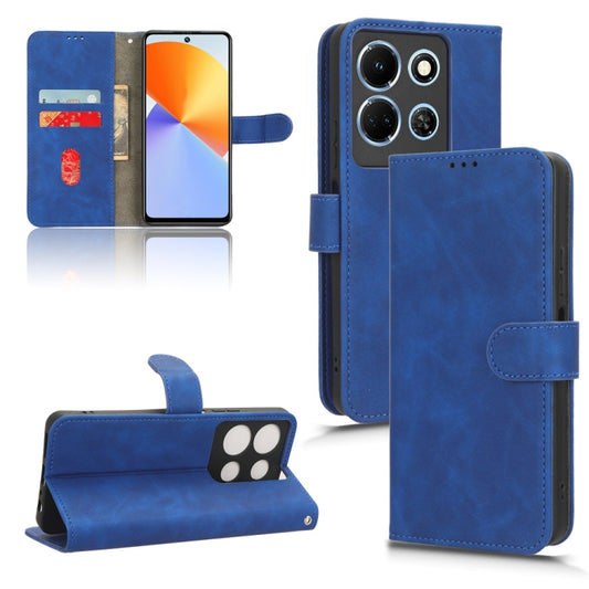 For Infinix Note 30 5G Skin Feel Magnetic Flip Leather Phone Case(Blue) - Infinix Cases by buy2fix | Online Shopping UK | buy2fix