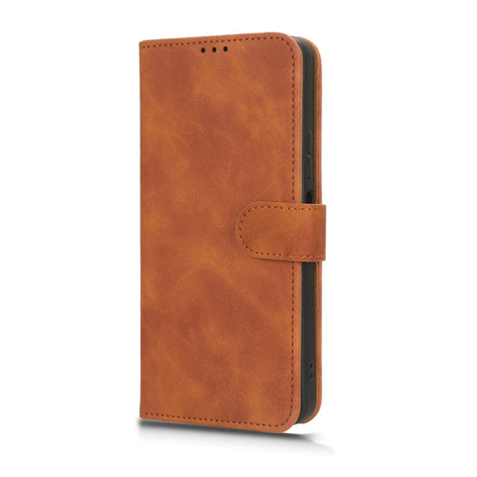 For Infinix Note 30 5G Skin Feel Magnetic Flip Leather Phone Case(Brown) - Infinix Cases by buy2fix | Online Shopping UK | buy2fix