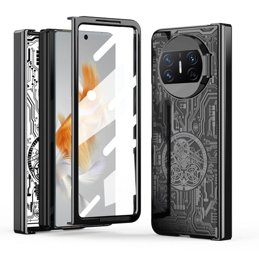 For Huawei Mate X3 Mechanical Legend Integrated Electroplating All-inclusive Phone Case(Black) - Huawei Cases by buy2fix | Online Shopping UK | buy2fix