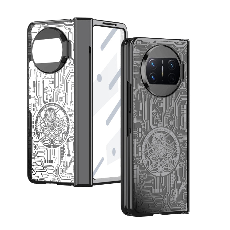 For Huawei Mate X3 Mechanical Legend Integrated Electroplating All-inclusive Phone Case(Black) by buy2fix