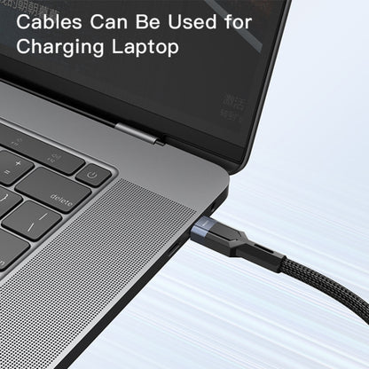 YESIDO CA108 1.2m 60W USB-C / Type-C to Type-C OD0.6 Charging Data Cable(Black+Blue) - USB-C & Type-C Cable by Yesido | Online Shopping UK | buy2fix
