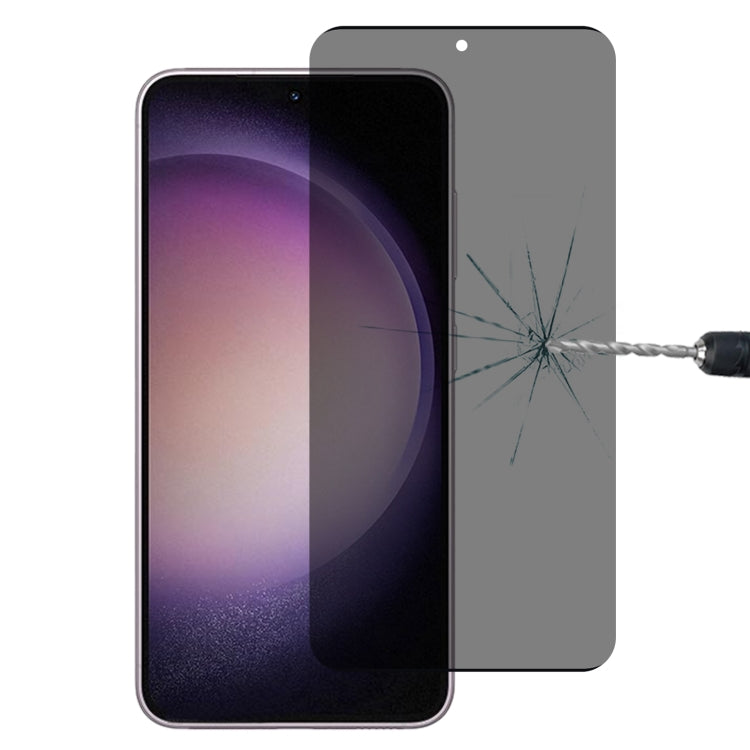 For Samsung Galaxy S23 5G Ultrathin 3D Curved Edge Privacy Tempered Glass Film, Support Unlock - Galaxy S23 5G Tempered Glass by buy2fix | Online Shopping UK | buy2fix