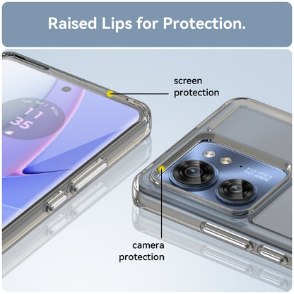 For Motorola Edge 40 Candy Series TPU Phone Case(Transparent Grey) by buy2fix