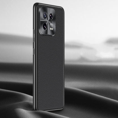 For Xiaomi 13 Litchi Texture Genuine Leather Phone Case(Black) - Xiaomi Cases by buy2fix | Online Shopping UK | buy2fix