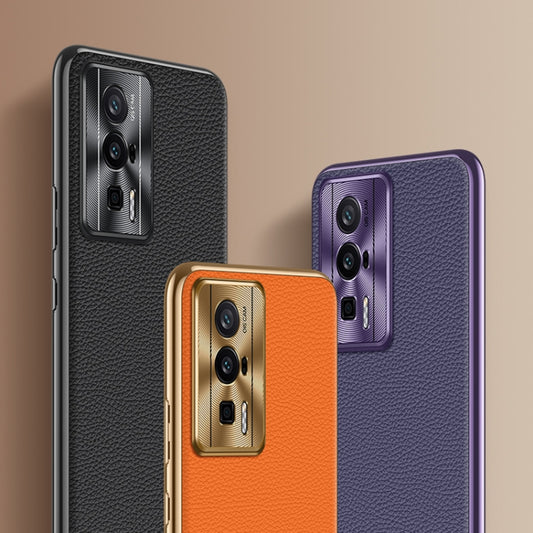 For Xiaomi 13 Litchi Texture Genuine Leather Phone Case(Black) - Xiaomi Cases by buy2fix | Online Shopping UK | buy2fix