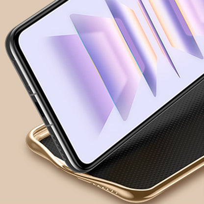 For Xiaomi Redmi K60 Pro Litchi Texture Genuine Leather Phone Case(Blue) by buy2fix