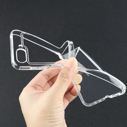 For Samsung Galaxy Z Flip5 Transparent TPU Hinge Airbag Shockproof Protective Phone Case - Galaxy Z Flip5 Cases by buy2fix | Online Shopping UK | buy2fix