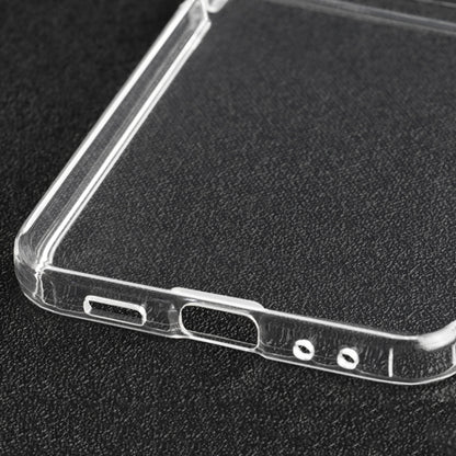For Samsung Galaxy Z Flip5 Transparent TPU Hinge Airbag Shockproof Protective Phone Case - Galaxy Z Flip5 Cases by buy2fix | Online Shopping UK | buy2fix
