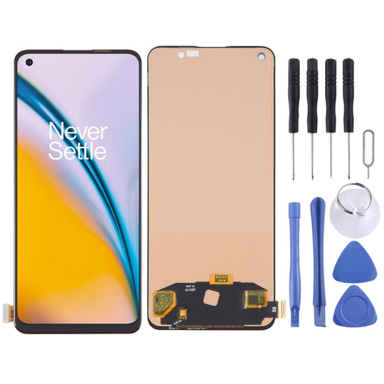 For OnePlus Nord 2 5G DN2101 DN2103 TFT LCD Screen For with Digitizer Full Assembly, Not Supporting Fingerprint Identification(Black)