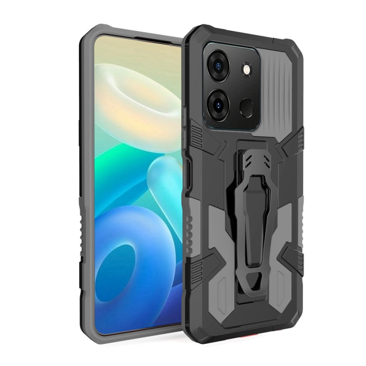For Infinix Smart 7 Armor Warrior Shockproof PC + TPU Phone Case(Grey) - Infinix Cases by buy2fix | Online Shopping UK | buy2fix