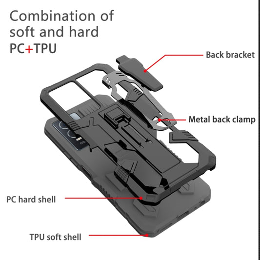 For Infinix Smart 7 Armor Warrior Shockproof PC + TPU Phone Case(Grey) - Infinix Cases by buy2fix | Online Shopping UK | buy2fix