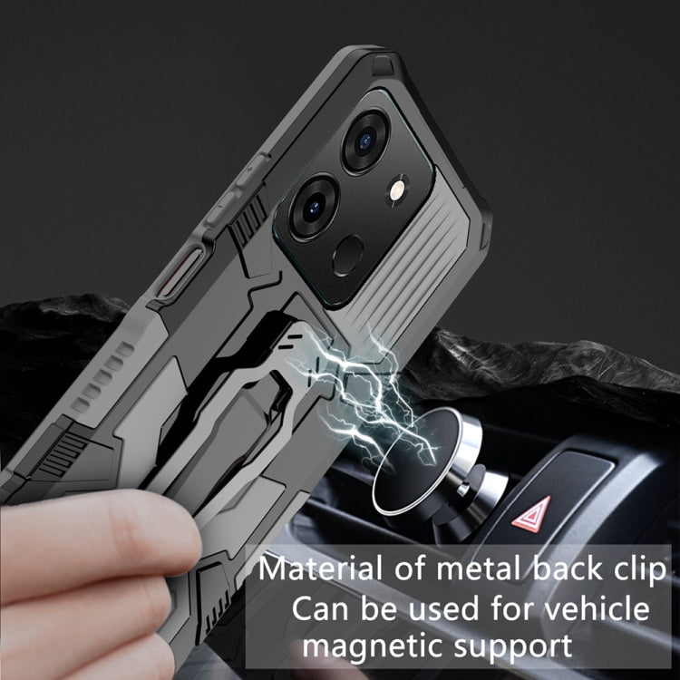 For Infinix Smart 7 Armor Warrior Shockproof PC + TPU Phone Case(Grey) - Infinix Cases by buy2fix | Online Shopping UK | buy2fix