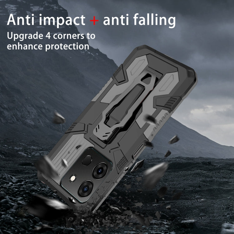 For Infinix Smart 7 Armor Warrior Shockproof PC + TPU Phone Case(Grey) - Infinix Cases by buy2fix | Online Shopping UK | buy2fix