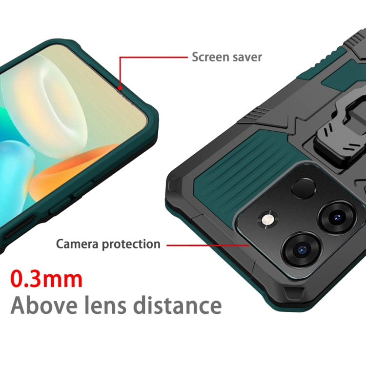 For Infinix Smart 7 Armor Warrior Shockproof PC + TPU Phone Case(Army Green) - Infinix Cases by buy2fix | Online Shopping UK | buy2fix