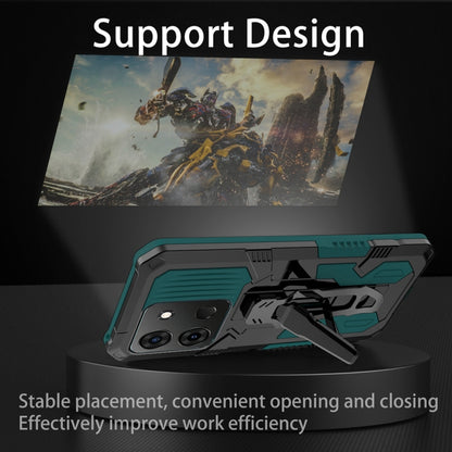 For Infinix Smart 7 Armor Warrior Shockproof PC + TPU Phone Case(Army Green) - Infinix Cases by buy2fix | Online Shopping UK | buy2fix
