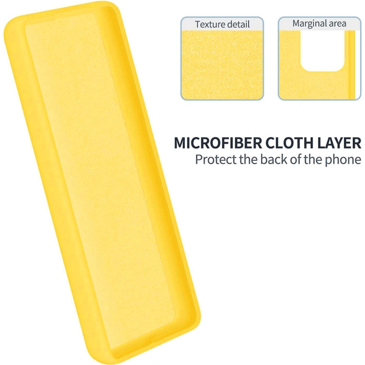 For Motorola Moto G84 5G Solid Color Liquid Silicone Dropproof Full Coverage Phone Case(Yellow) - Motorola Cases by buy2fix | Online Shopping UK | buy2fix