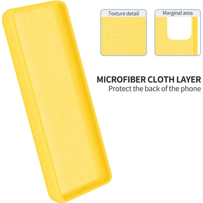 For Motorola Moto G84 5G Solid Color Liquid Silicone Dropproof Full Coverage Phone Case(Yellow) - Motorola Cases by buy2fix | Online Shopping UK | buy2fix