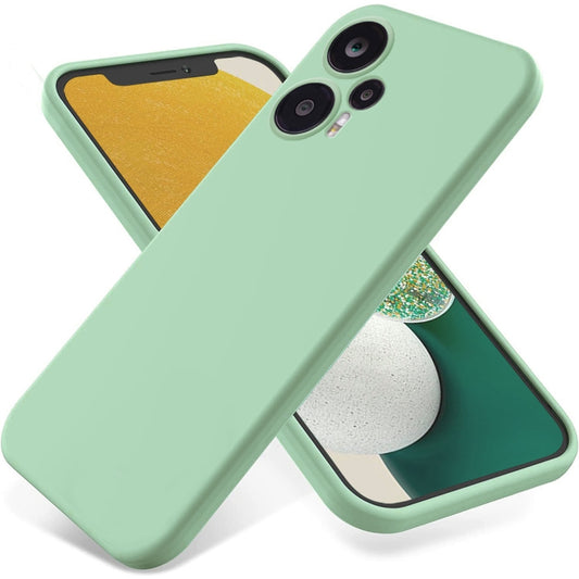 For Xiaomi Poco F5 5G Pure Color Liquid Silicone Shockproof Phone Case(Green) - Xiaomi Cases by buy2fix | Online Shopping UK | buy2fix