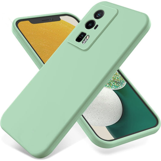 For Xiaomi Poco F5 Pro/Redmi K60/K60 Pro Pure Color Liquid Silicone Shockproof Phone Case(Green) - Xiaomi Cases by buy2fix | Online Shopping UK | buy2fix
