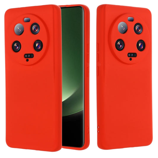 For Xiaomi 13 Ultra 5G Pure Color Liquid Silicone Shockproof Phone Case(Red) - Xiaomi Cases by buy2fix | Online Shopping UK | buy2fix