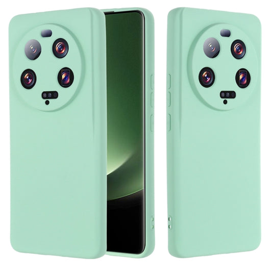 For Xiaomi 13 Ultra 5G Pure Color Liquid Silicone Shockproof Phone Case(Green) - Xiaomi Cases by buy2fix | Online Shopping UK | buy2fix