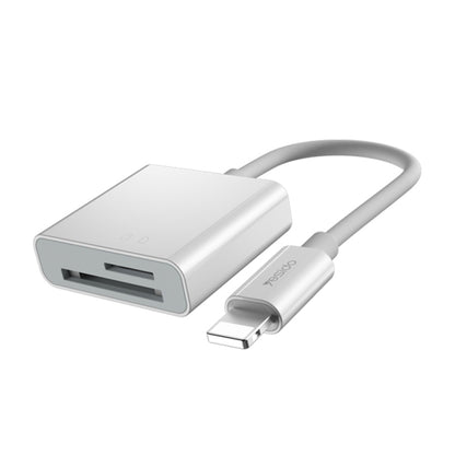 Yesido GS11 2 in 1 Multi-Function TF Card + SD Card to 8 Pin Converter Adapter(White) - Converter & Adapter by Yesido | Online Shopping UK | buy2fix