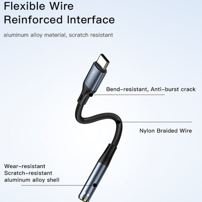 Yesido YAU37 8 Pin to 3.5mm Female Audio Adapter(Black) - Video & Audio Cable by Yesido | Online Shopping UK | buy2fix