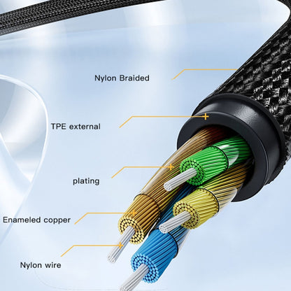 Yesido YAU37 8 Pin to 3.5mm Female Audio Adapter(Black) - Video & Audio Cable by Yesido | Online Shopping UK | buy2fix