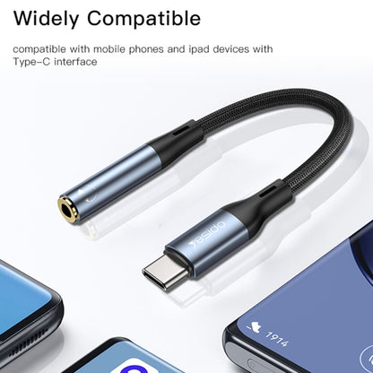 Yesido YAU38 Type-C to 3.5mm Female Audio Adapter(Black) - Video & Audio Cable by Yesido | Online Shopping UK | buy2fix