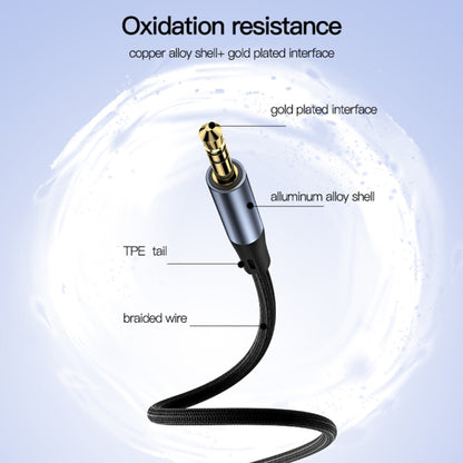 Yesido YAU39 3.5mm Male to 3.5mm Male AUX Audio Adapter Cable(Black) - Video & Audio Cable by Yesido | Online Shopping UK | buy2fix
