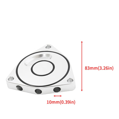 For Honda Civic 2015-2021 Car Turbo Blow Off Valve Plate Spacer BOV 1.5T Coupe Billet(Silver) by buy2fix