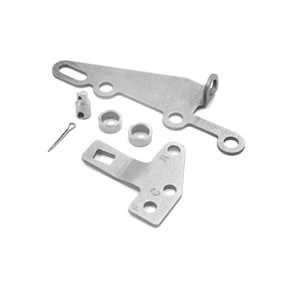 For Turbo TH400 TH350 TH250/200 TH200-4R TH700-R4 4L60 35498 Shifter Bracket Kit(Silver) by buy2fix